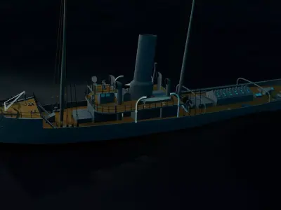 Goliath Tug Boat Free 3D model