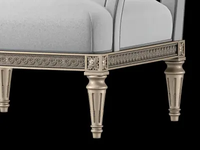 jumbo collection satin armchair 3D model