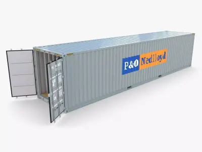 40ft Shipping Container PO Nedlloyd v1 3D model