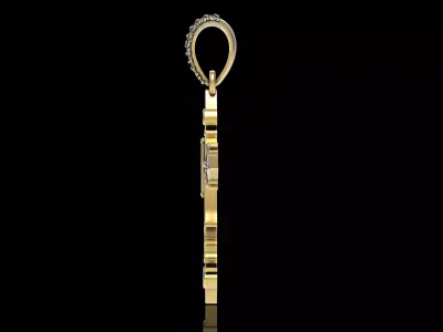 Cross Pendant 3D print model 11