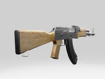 AK 47 3D model 4