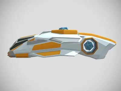 SciFi RTS Vehicle - VTOL Low-poly 3D model