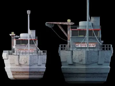 Fishing boat 3D model order