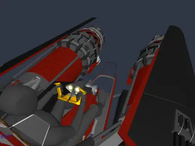 SCI FI  land speeder Free 3D model