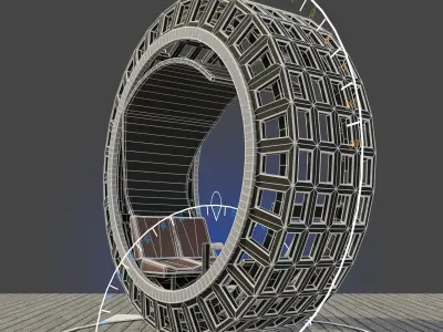 Dynasphere Monowheel Low-poly 3D model