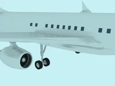 Passenger Plane Free 3D model