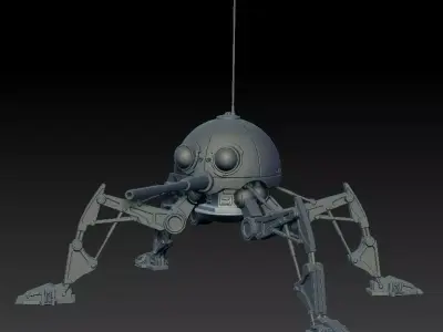 Dwarf Spider Droid One12 Scale STL 3D print model