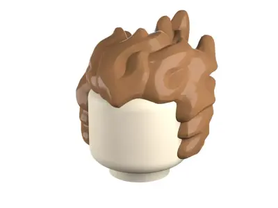 Custom3Dprint Minifigure Accessory - Minifigure Hair S3 - 07 3D print model