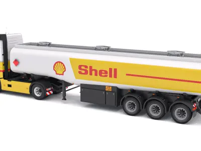 SHELL Truck Fuel Collection 3D model