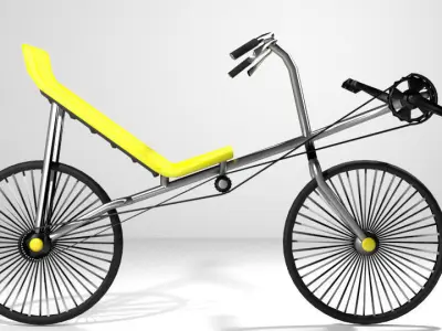 Bicycle - Recumbent 3D model