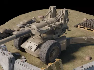 Warzone - artillery 3D model