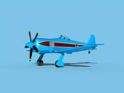 Hawker Sea Fury V21 Racer 3D model
