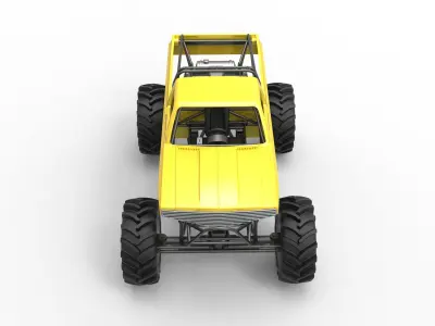 Mud truck Scale 1 to 25 3D print model