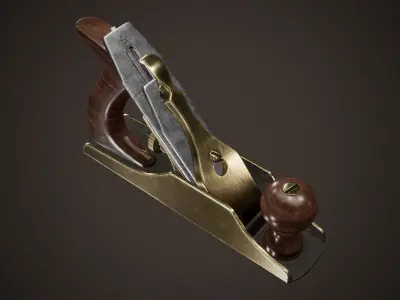 Hand Held Bench Planer Low-poly 3D model