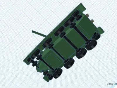 Bt-7 Russian fast tank 3D print model