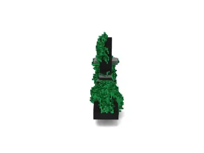 Voxel - Type2 Mossy Submarine Ship - Low-poly 3D Model Low-poly 3D model