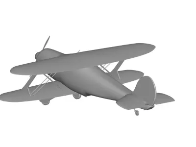 Beechcraft 17 Staggerwing 3D model