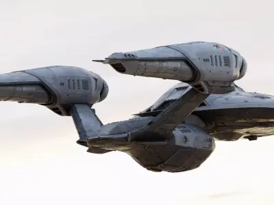 Spaceship JEFFERIES Interstellar Class Original Concept Design 3D model