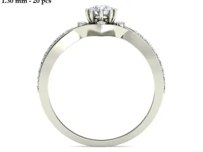 Wedding Ring  3D print model 150