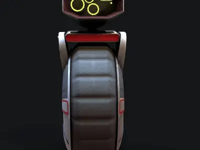 Drone Robot Low-poly 3D model