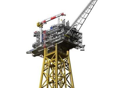 fixed platform Solan 3D model