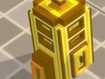 Low poly desert shrine Free low-poly 3D model
