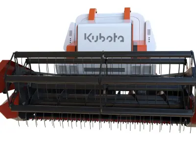 Seed Drill Tractor 3D model