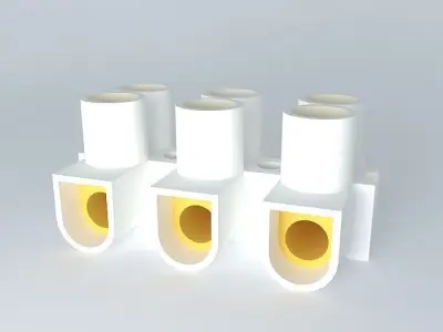 3 way screw terminal Free 3D model