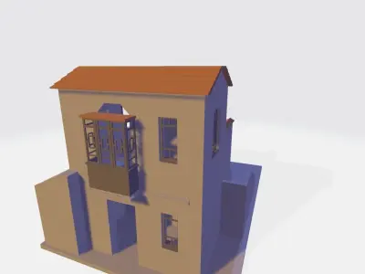 An Oriental shops quarters for 3d Art 3D model