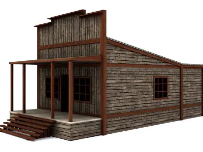 General Store Low-poly 3D model buy