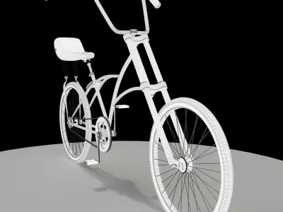 Vintage bicycle PBR 3D model