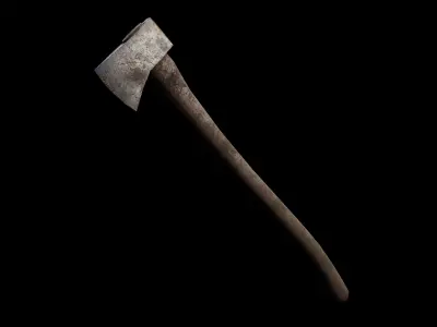 Woodcutters Axe Free low-poly 3D model