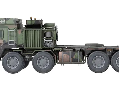 Rheinmetall HX81 Military Truck Low-poly 3D model