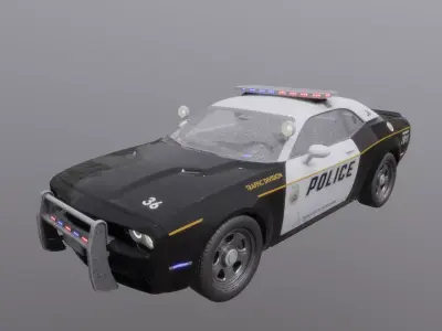 Police car 3D model