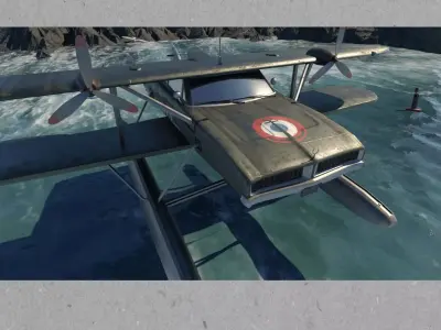 Next generation automotive aircraft Low-poly 3D model