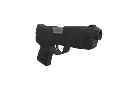 Low Poly Gun Pack Low-poly 3D model purchase