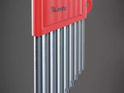 Mechanical Tool Torx wrench type L Mtx Kit 3D model