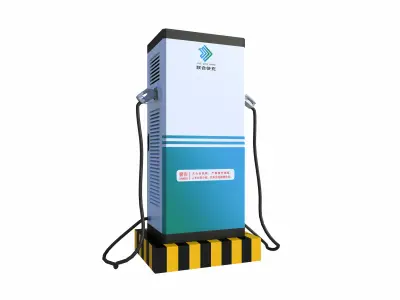 Electric vehicle charging station 3D model by wjjmsn2020