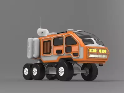 All-terrain research vehicle 3D print model