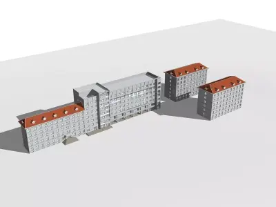 School Building 3D model 83