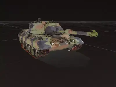 Military Battle Tank 3D model