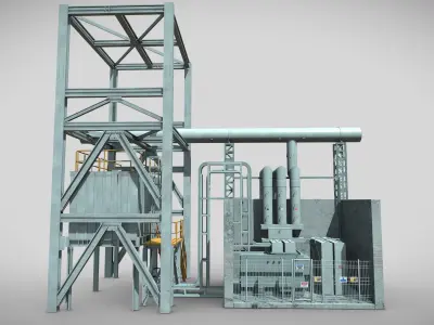 Power Generator Low-poly 3D model purchase