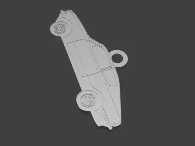 Taunus TC3 GT Silhouette Keychain - 3D Printable Model 3D print model