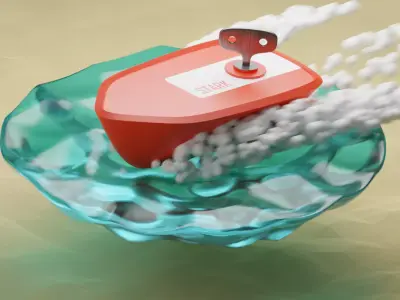 Stylised Boat  Free low-poly 3D model