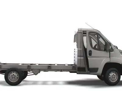 Peugeot Boxer Chassis HQInterior SCab 3800WB 2023 3D model