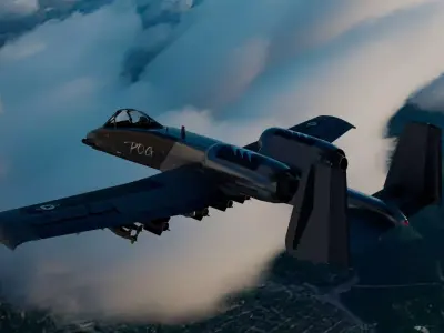 Fighter jet in the game 3D model