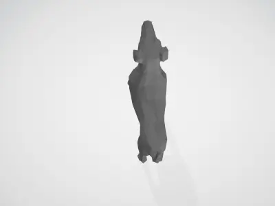 Dog Low Poly 3D model