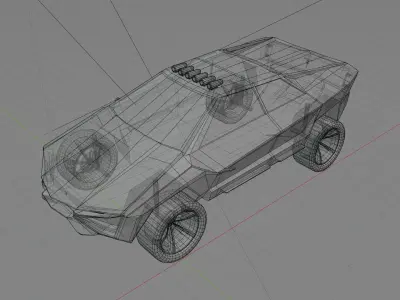 Wyvern concept car Free low-poly 3D model