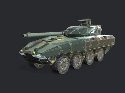 Warp A2 Predtaror Tank Assault Gim Low-poly 3D model
