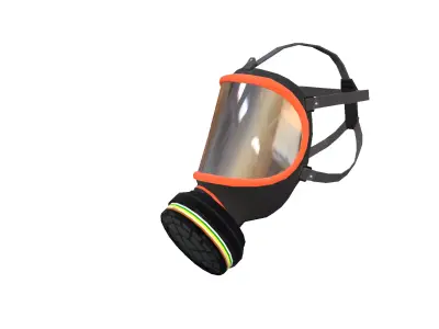 Realistic Gas Mask 3D Model Protective Gear Low-poly 3D model